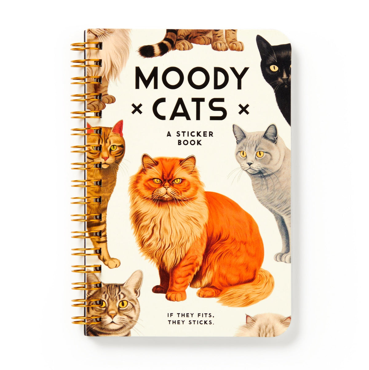 Brass Monkey: Sticker Book - Moody Cats