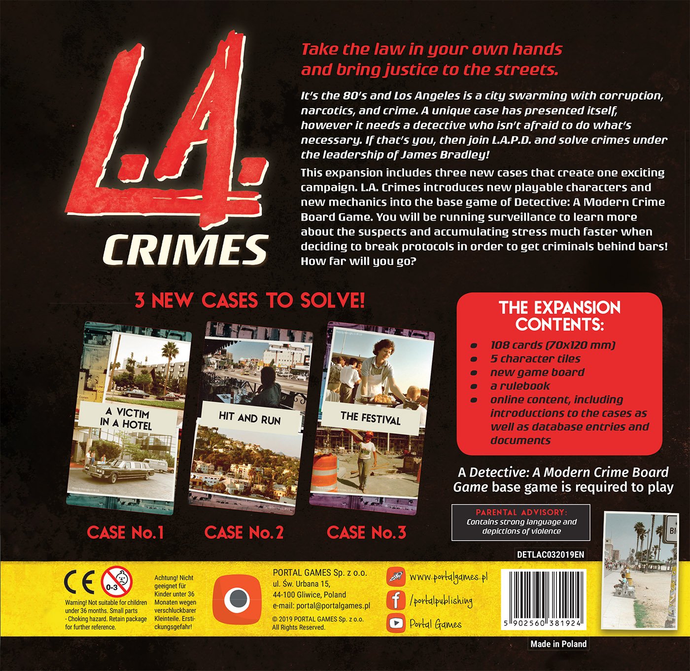 Detective: A Modern Crime Board Game: L.A. Crimes