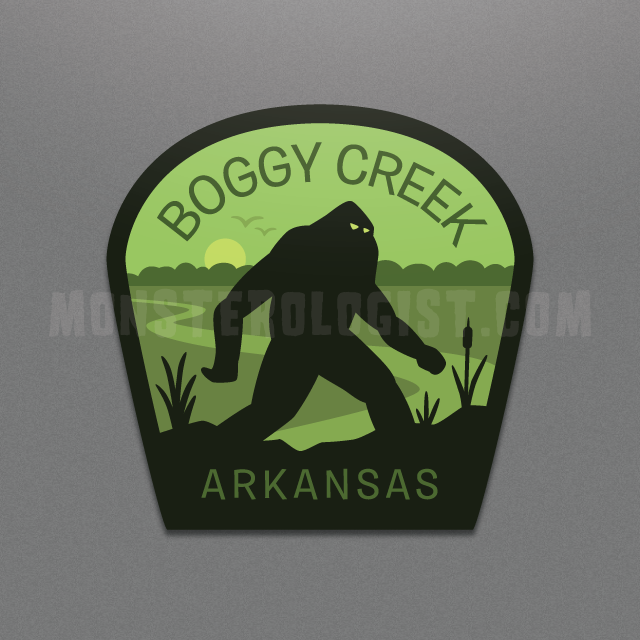 Boggy Creek, Arkansas Travel Sticker