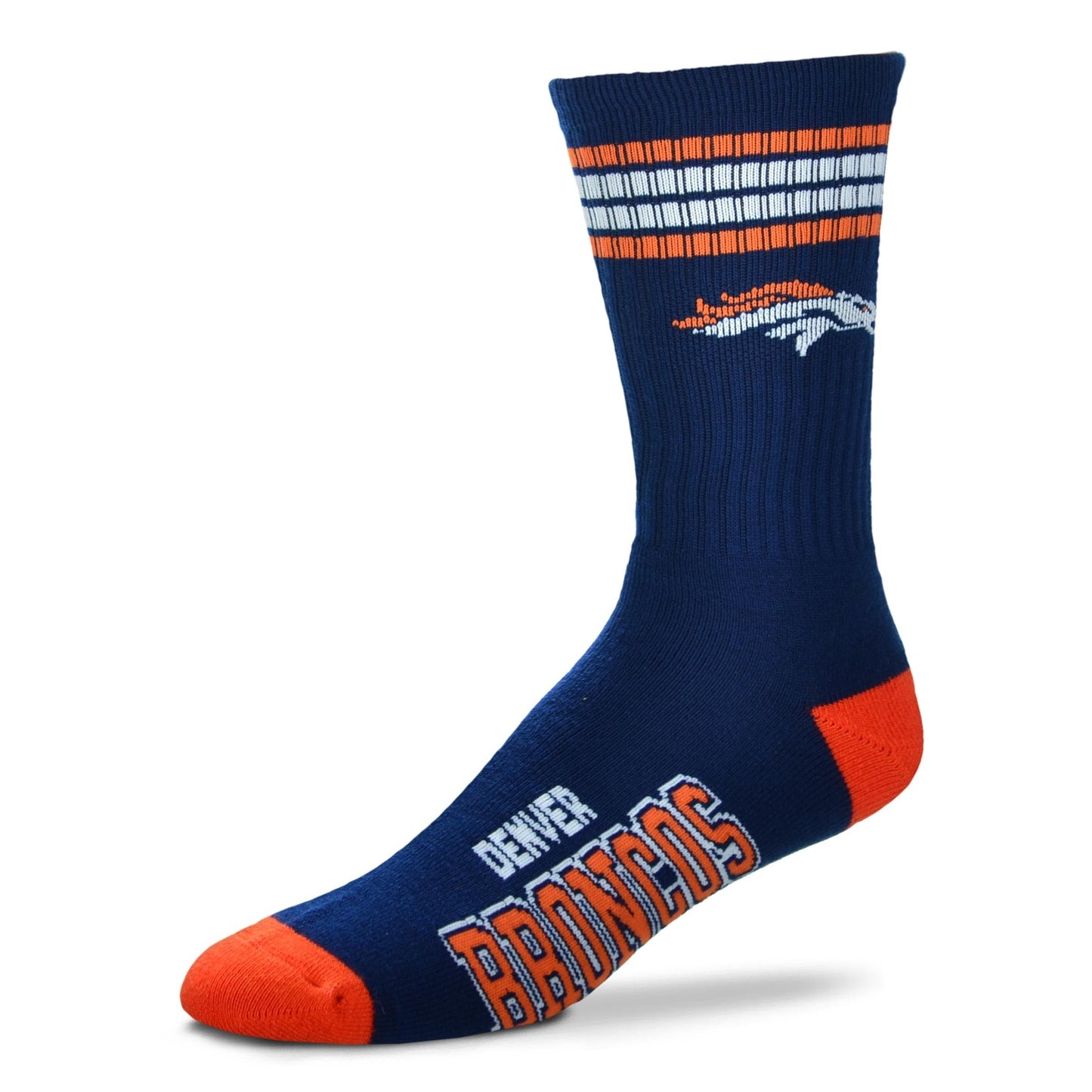 Denver Broncos Men's 4 Stripe Deuce Socks