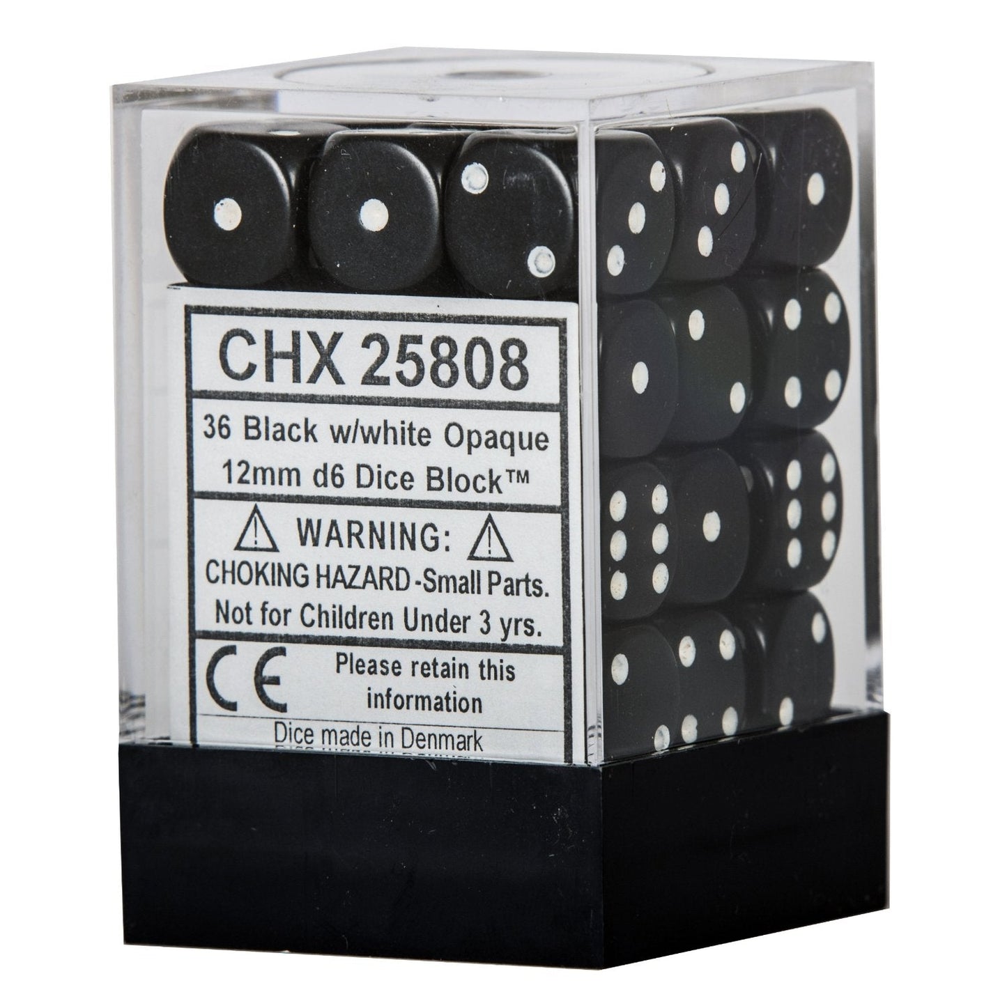 Chessex: D6  Opaque Dice sets - 12mm