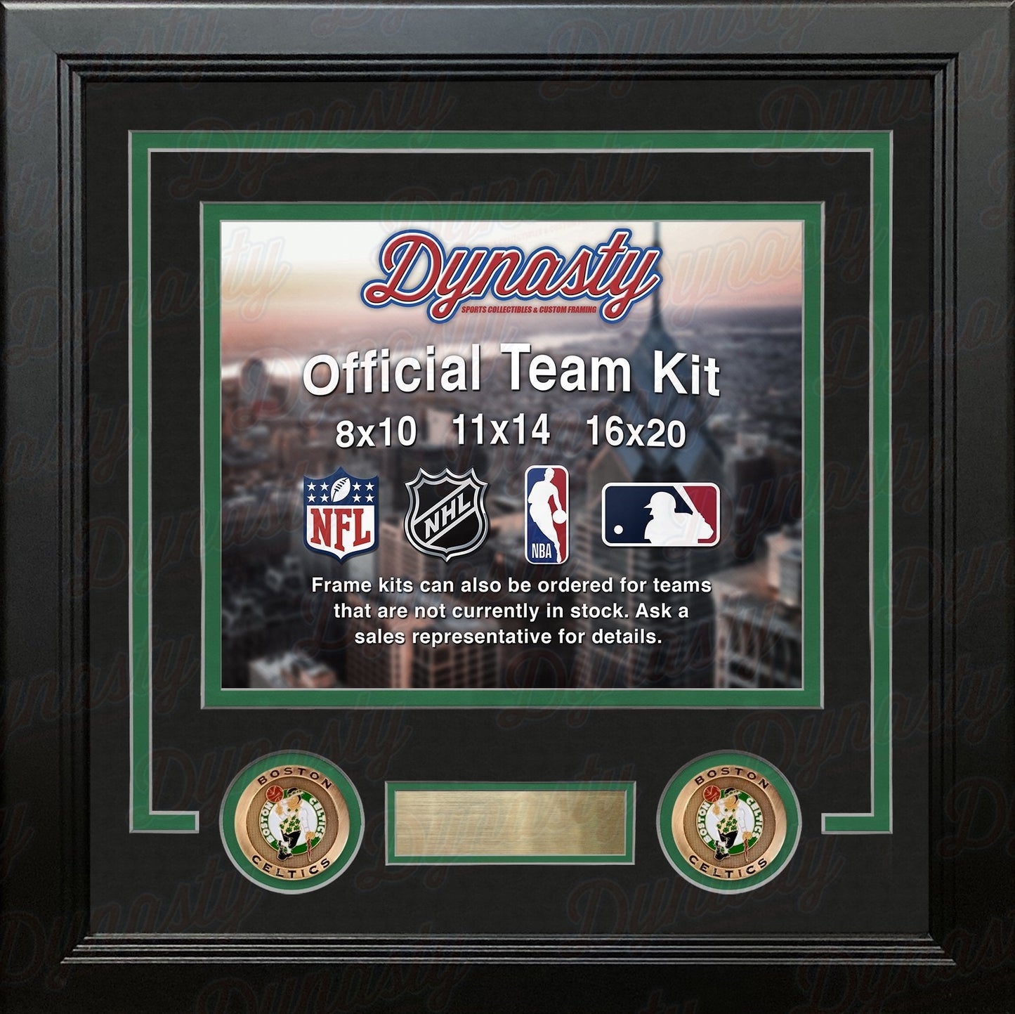 Boston Celtics Custom NBA Basketball 8x10 Picture Frame Kit (Multiple Colors)