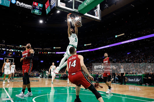 Derrick White Slam Dunk Boston Celtics Basketball Photo