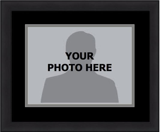 MLB Baseball Photo Picture Frame Kit - Chicago White Sox (Black Matting, Gray Trim)