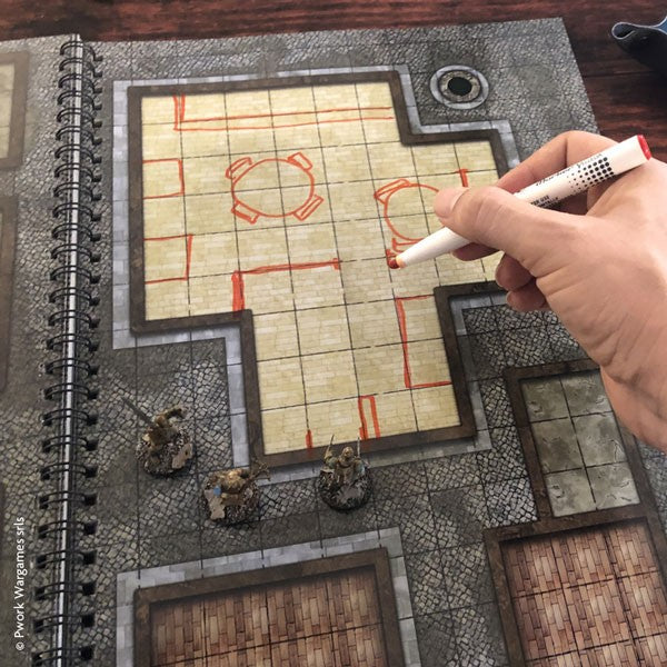 Combat Book 1: Fantasy Rewritable Combat Maps for Tabletop RPGs