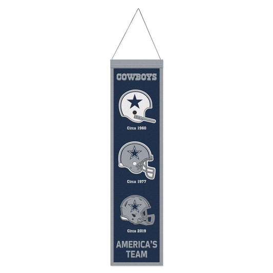 Dallas Cowboys 8" x 32" Wool Banner