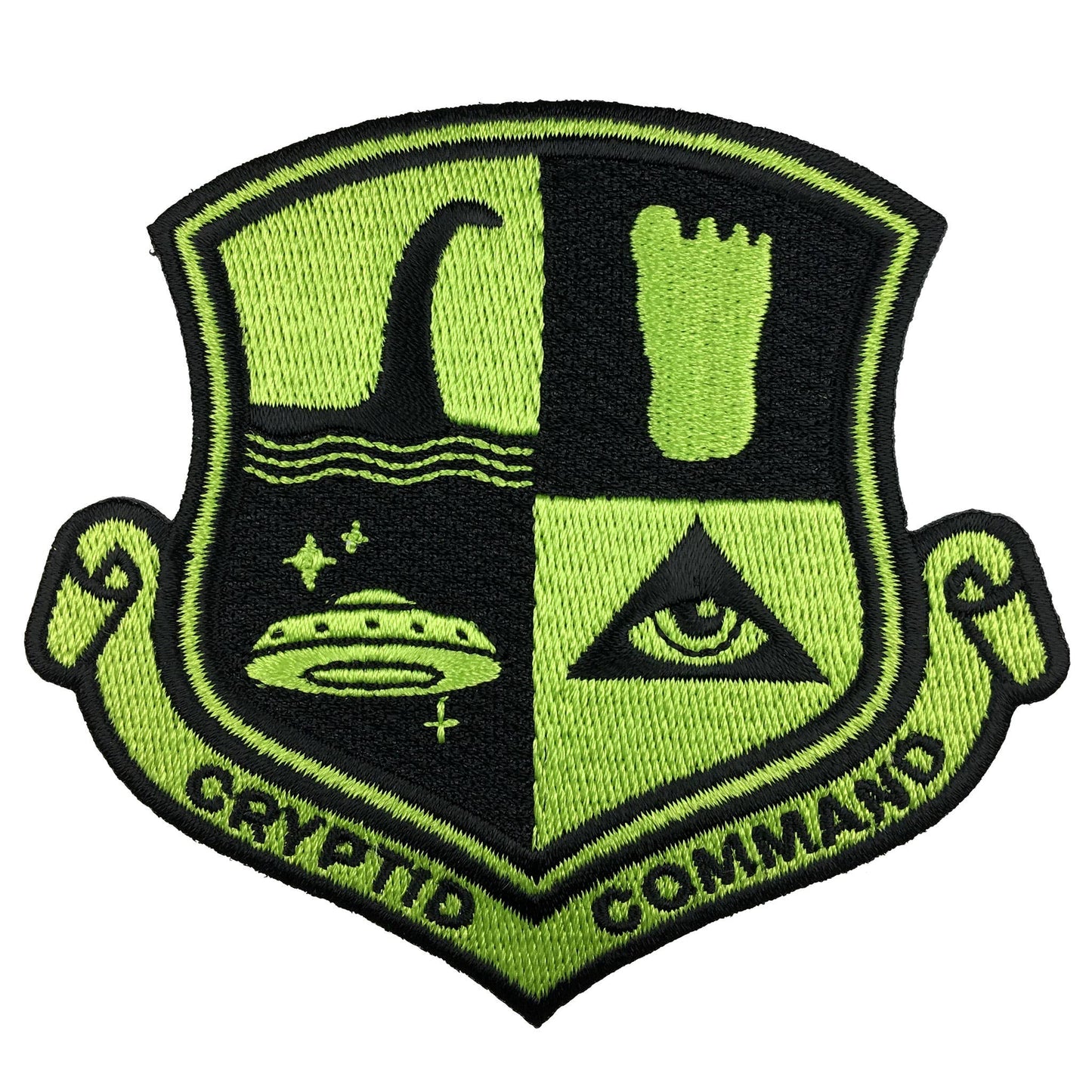 Cryptid Command Embroidered Patch: Iron-on