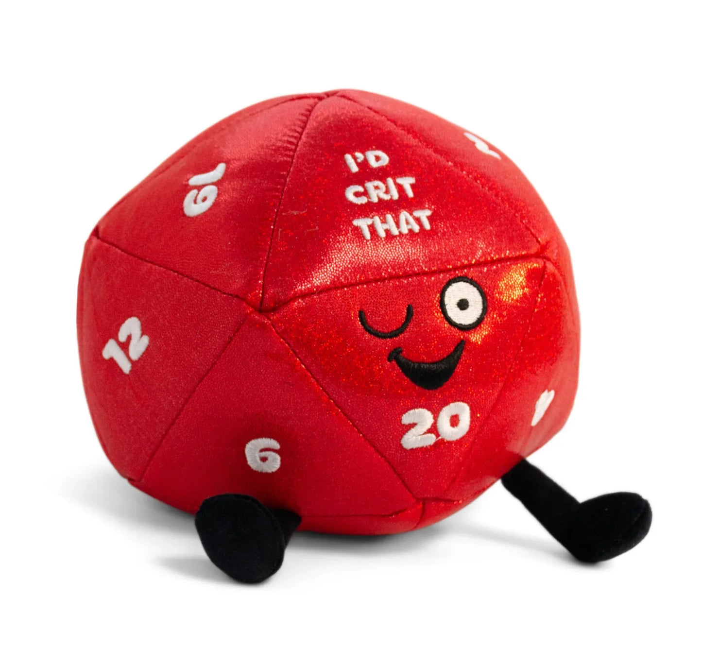 Punchkins D20 Plush I'd Crit That Dice