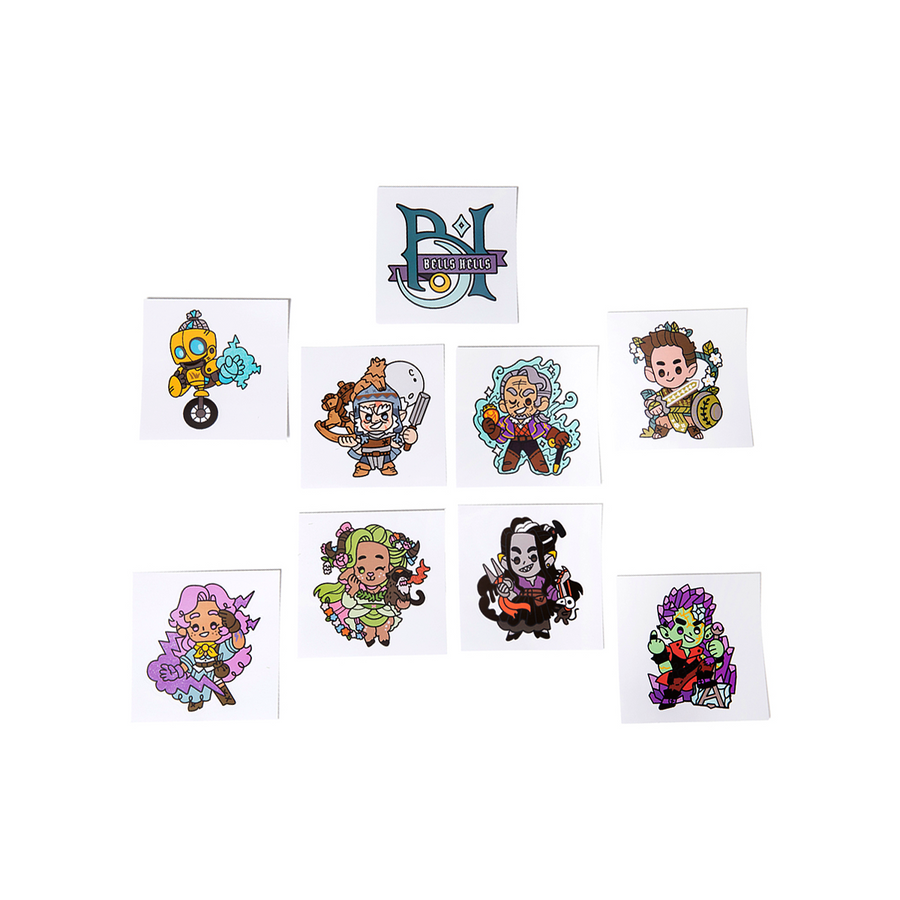 Critical Role: Bells Hells - Chibi Vinyl Decals (9-Pack)