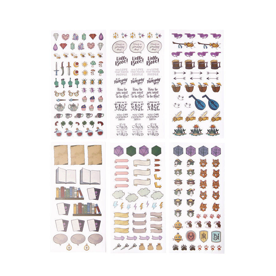 Critical Role: Beauty of Exandria - The Archives - Journal Sticker Set