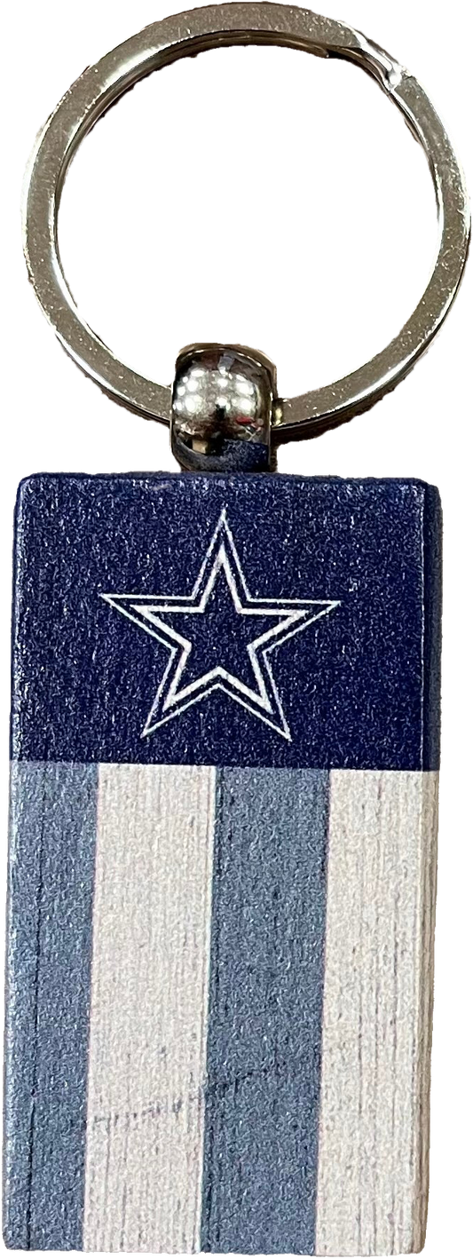 Dallas Cowboys Rectangle Flag Keychain