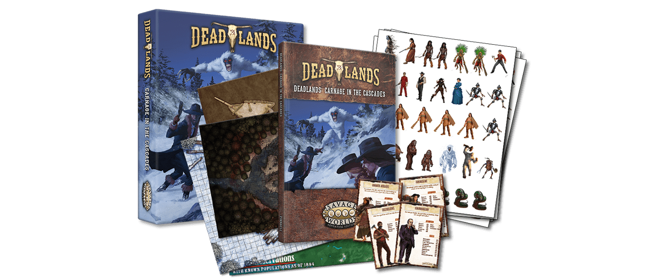 Savage Worlds: Deadlands -The Weird West, Carnage in the Cascades Boxed Set
