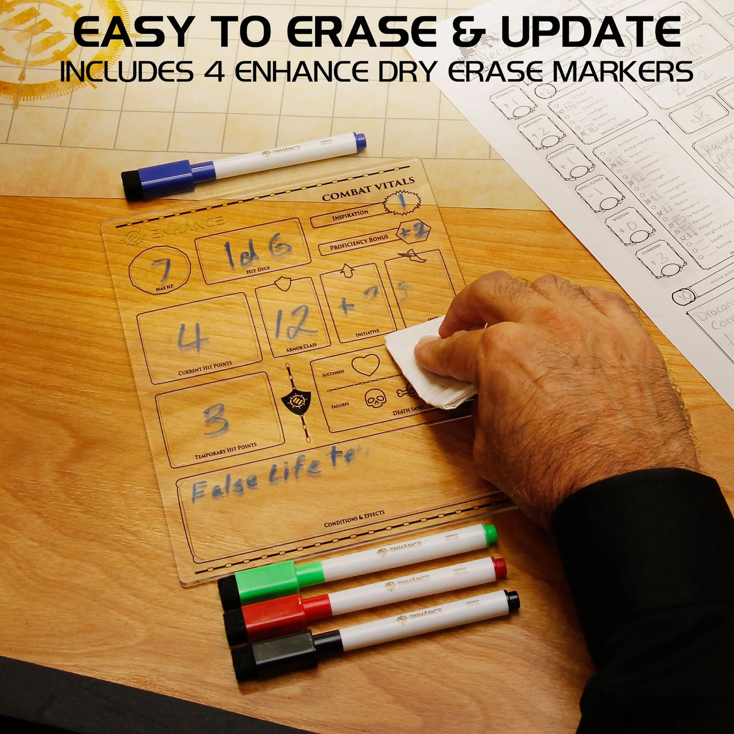 Enhance: Acrylic Character Sheet Set