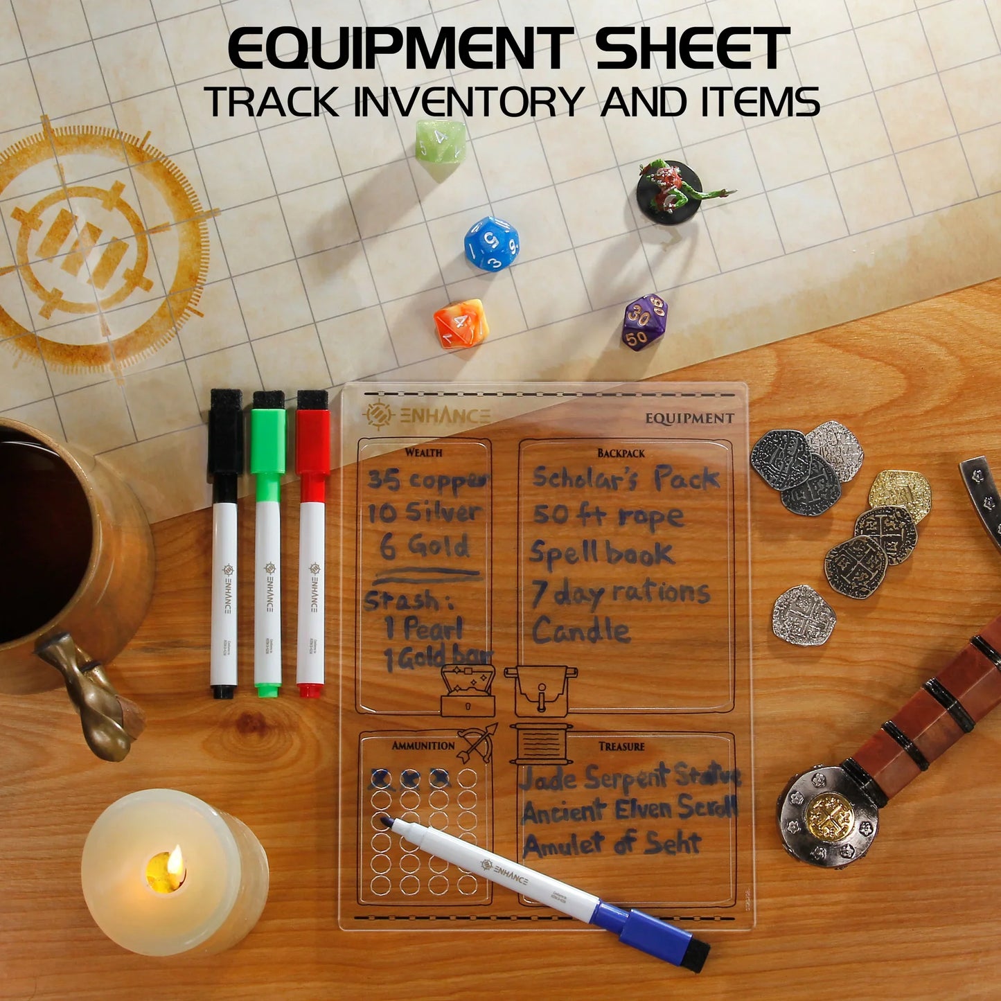 Enhance: Acrylic Character Sheet Set