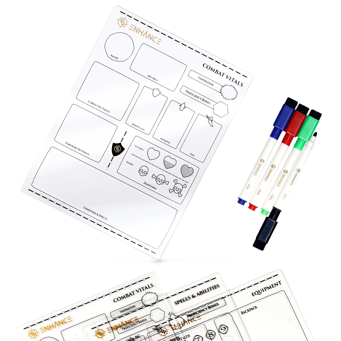 Enhance: Acrylic Character Sheet Set