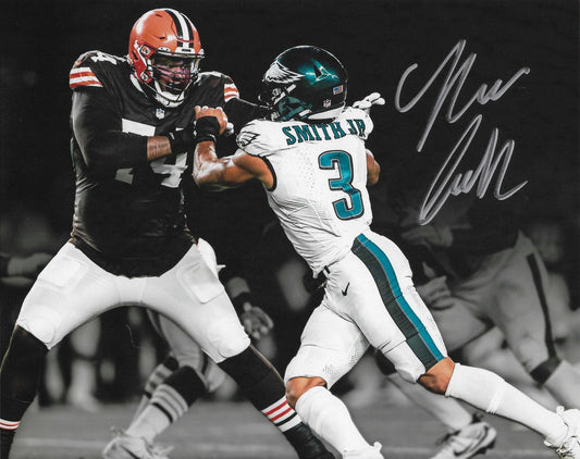 Nolan Smith Blackout Action Philadelphia Eagles Autographed 16" x 20" Football Photo