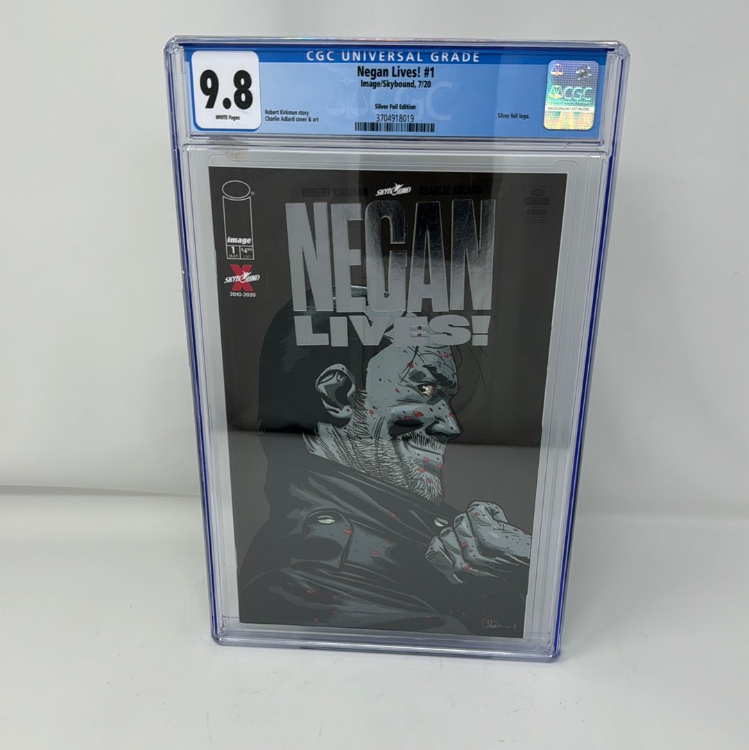 Negan Lives! #1 Silver Foil Kirkman Walking Dead Image Comics - CGC 9.8