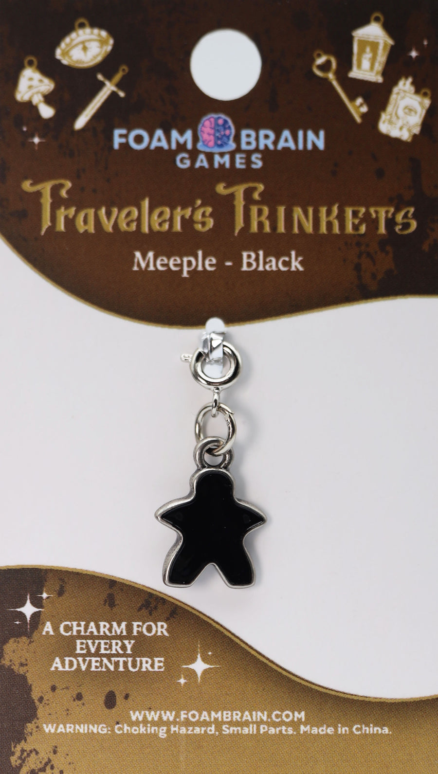 Traveler's Trinkets: Meeple Charm - Black