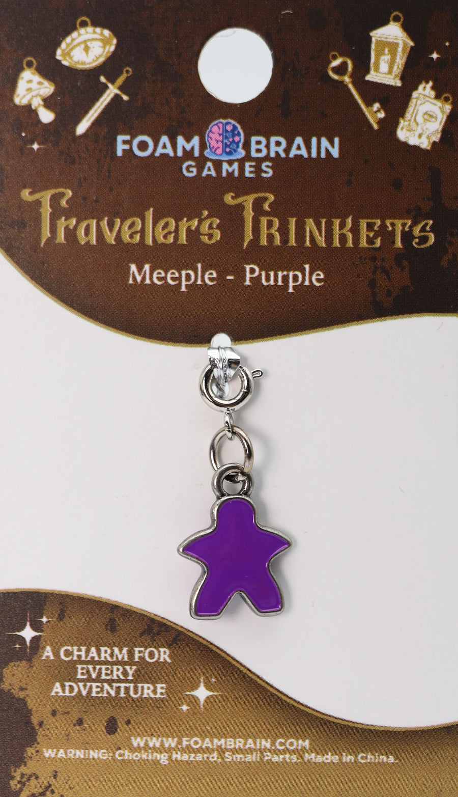 Traveler's Trinkets: Meeple Charm - Purple