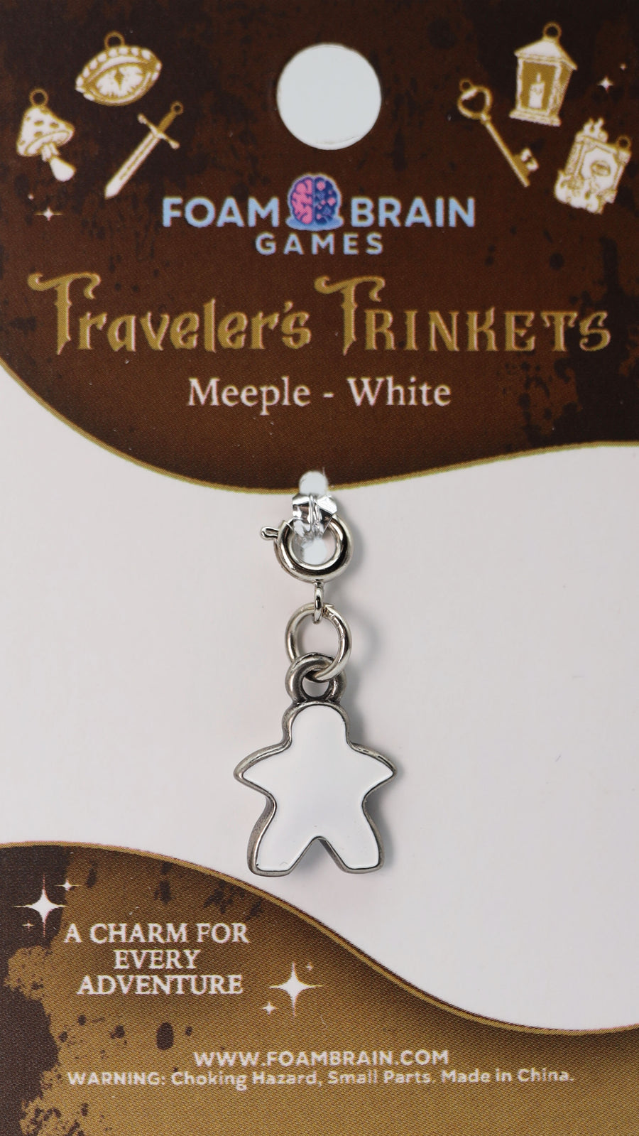 Traveler's Trinkets: Meeple Charm - White