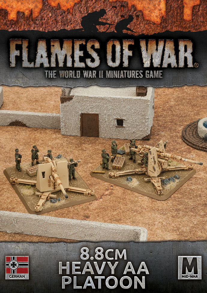 Flames of War: German 8.8cm Heavy AA Platoon (Mid War-Afrika Korps)