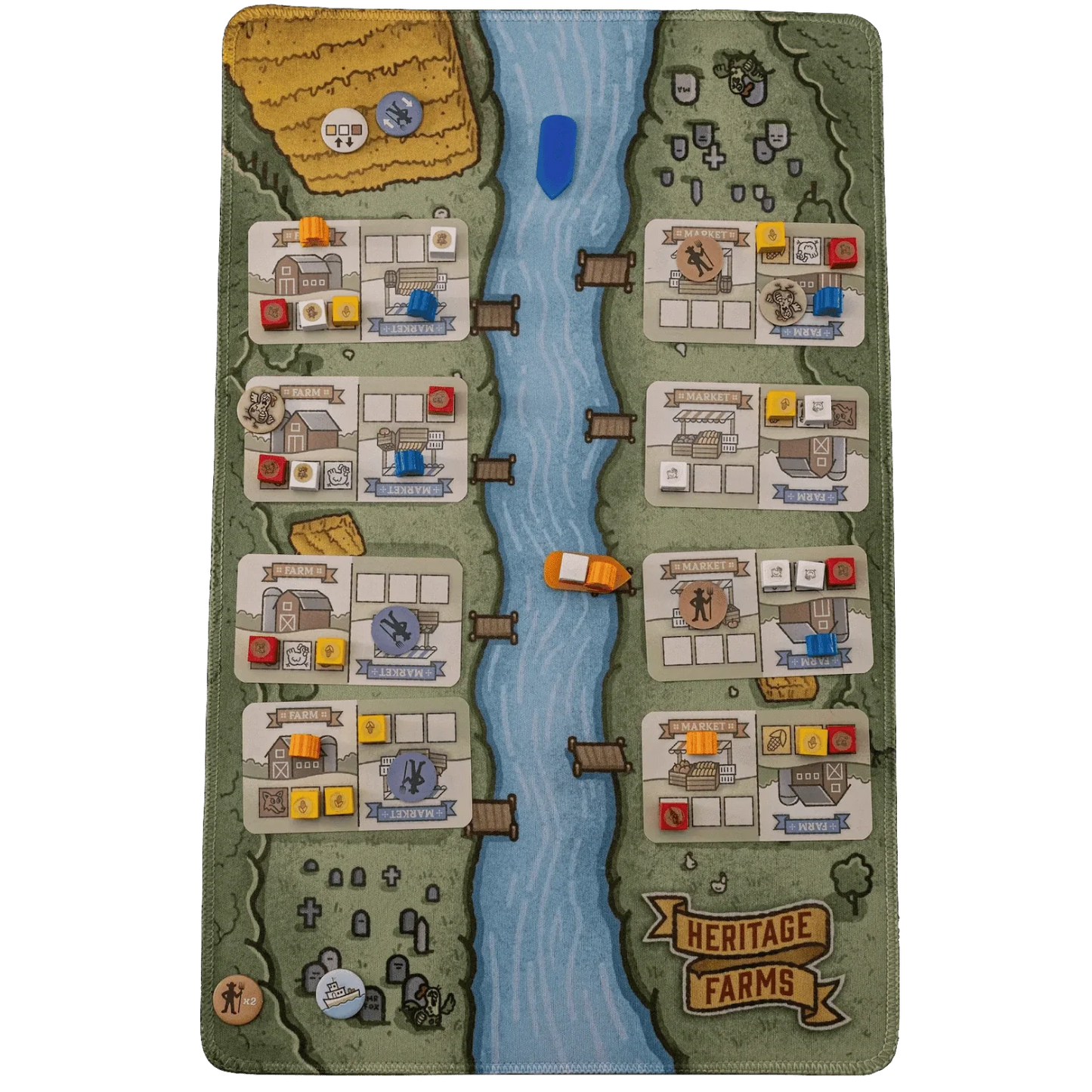 Galen's Games: Reversable Playmat - Verdant Arizona/Heritage Farms