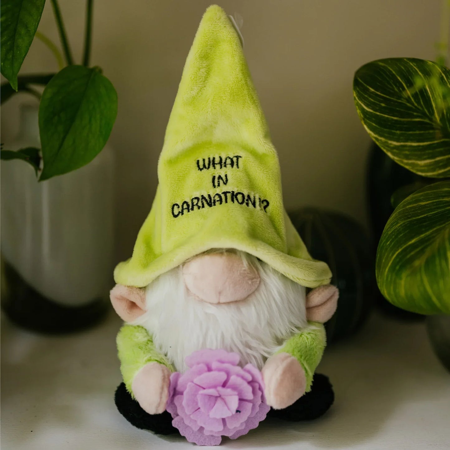 Punchkins Gnome Plush What in Carnation