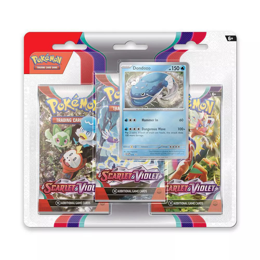 Pokemon: Scarlet & Violet - 3-Booster Blister Pack - Dondozo