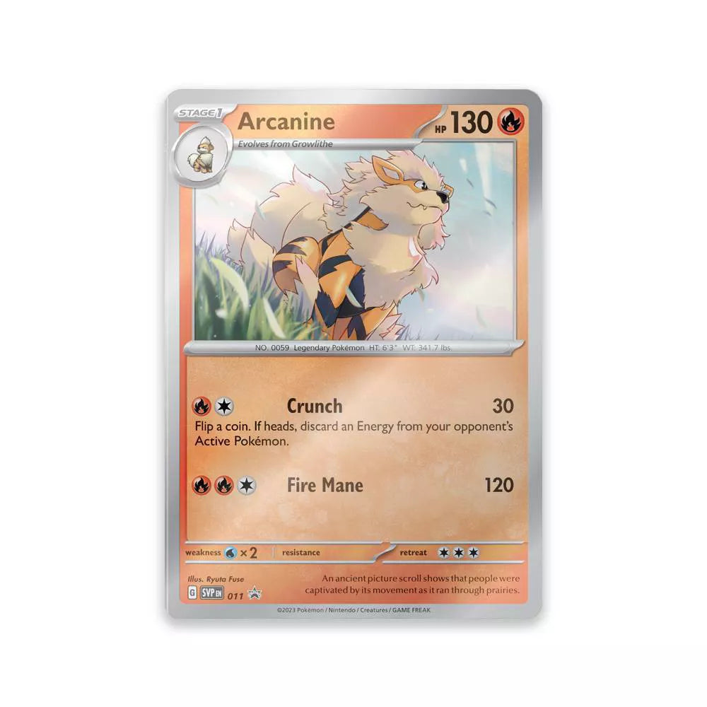 Pokemon: Scarlet & Violet - 3-Booster Blister Pack - Arcanine