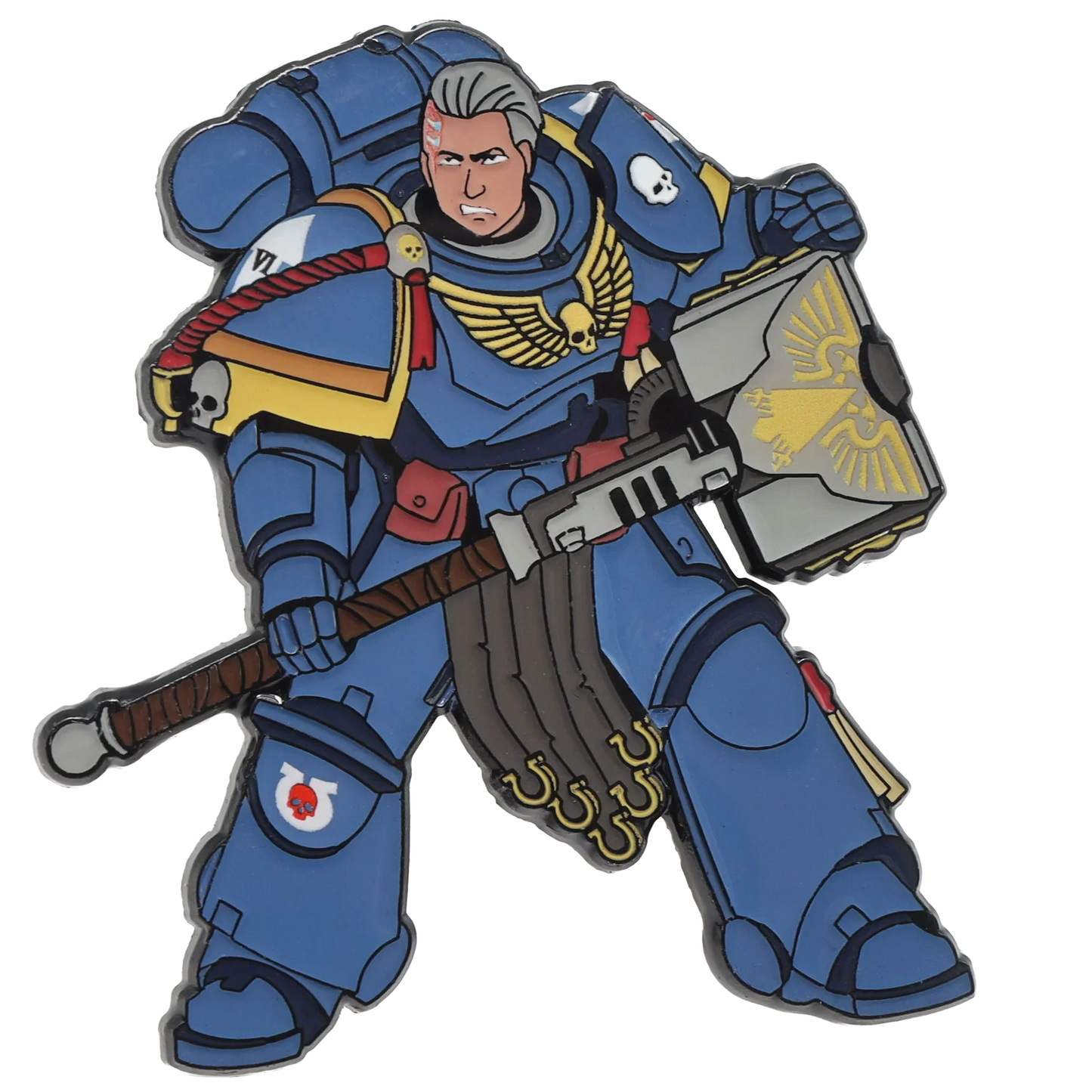 Foam Brain Mystery Loot: 40K Enamel Pins - Ultramarines vs Tyranids