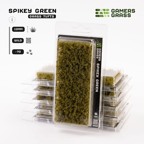 Gamers Grass Tufts: Spikey Green - 12mm - Wild