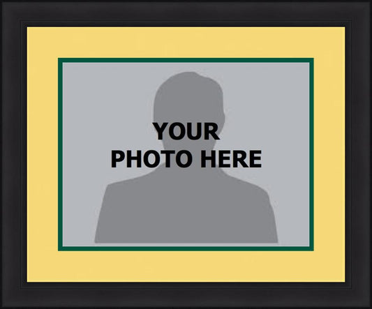 MLB Baseball Photo Picture Frame Kit - Oakland Athletics (Yellow Matting, Green Trim)