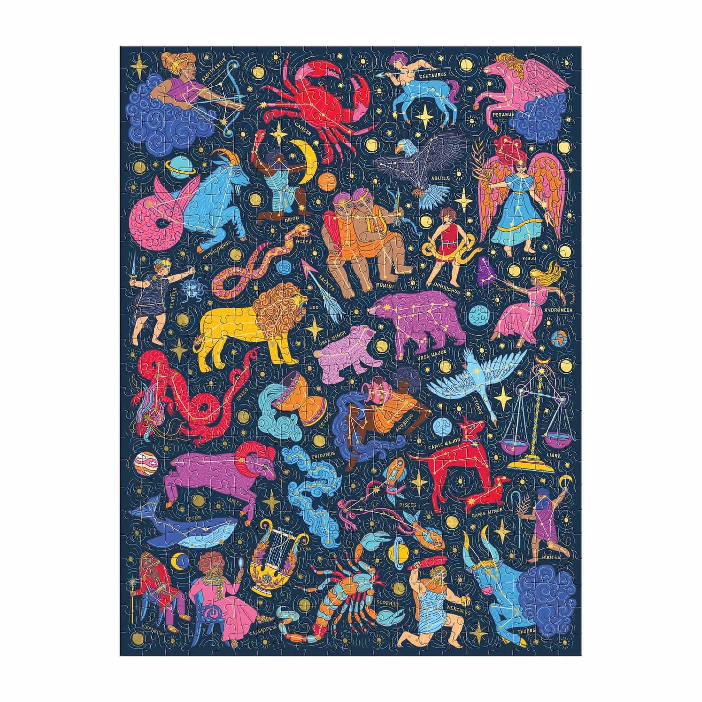 Galison Puzzles: Book Puzzle - 500 Pieces - Constellations 101