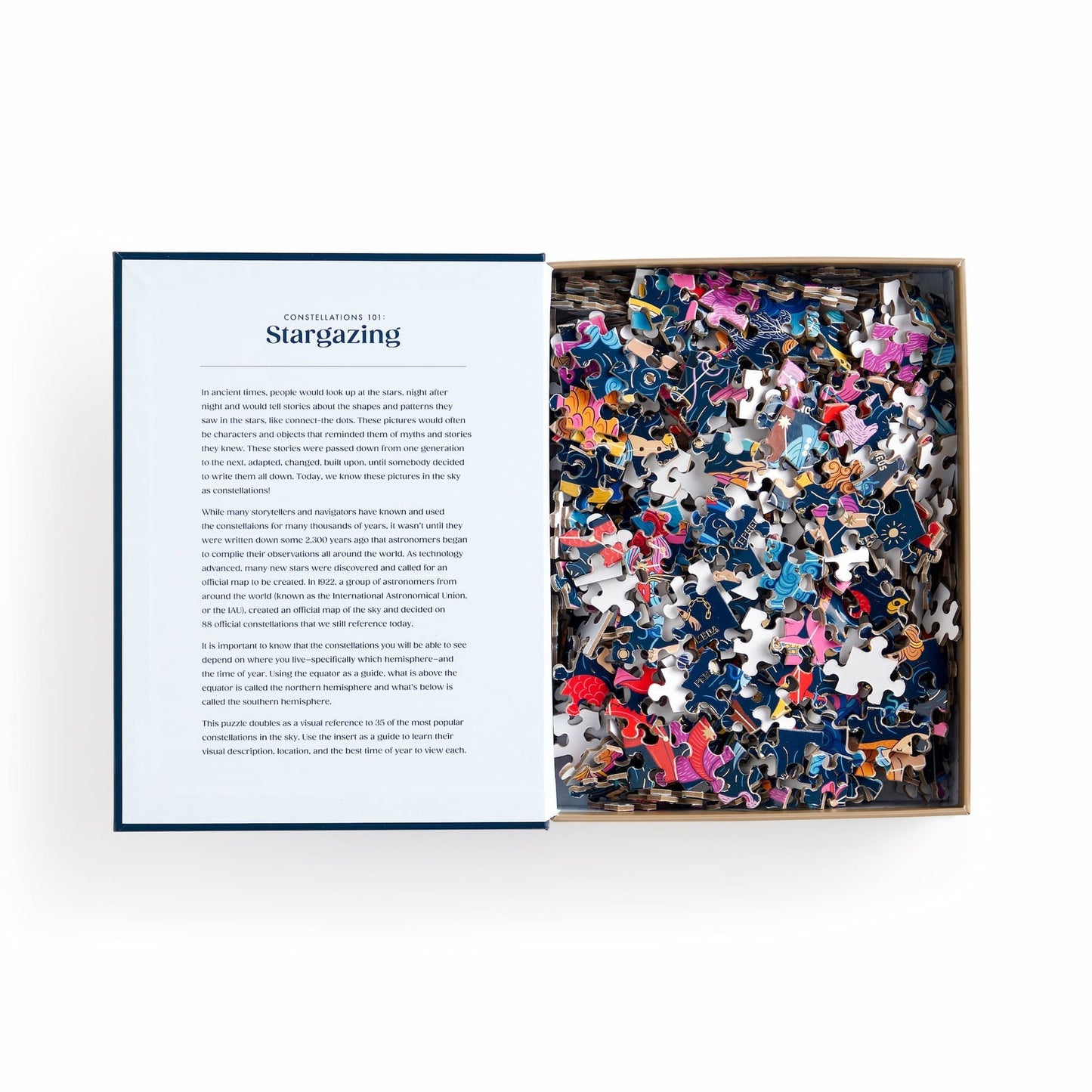 Galison Puzzles: Book Puzzle - 500 Pieces - Constellations 101