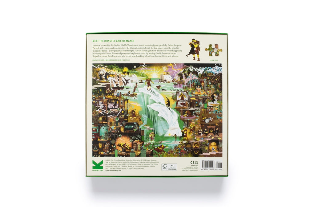 Laurence King Puzzles: Jigsaw Puzzle - 1000 Pieces - The World of - Frankenstein