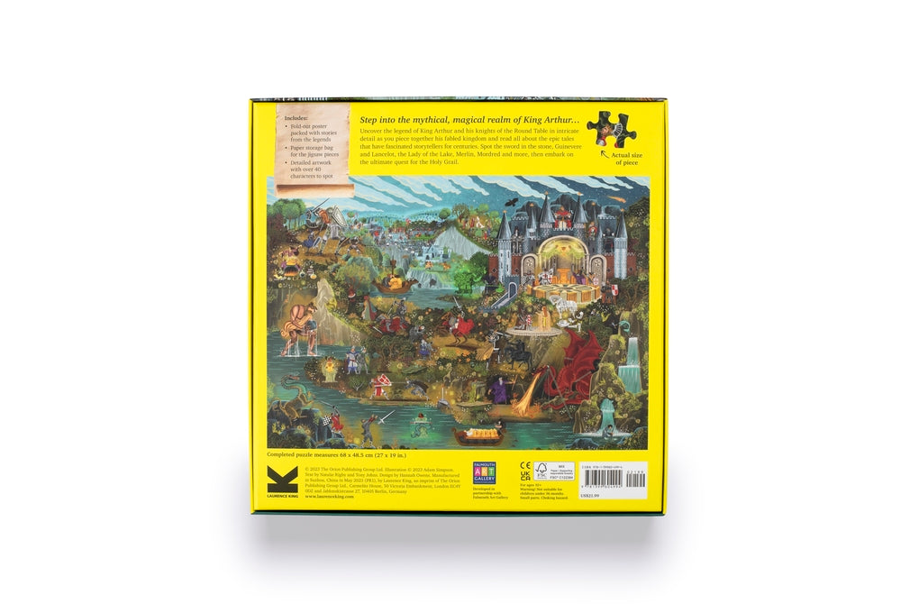 Laurence King Puzzles: Jigsaw Puzzle - 1000 Pieces - The World of - King Arthur