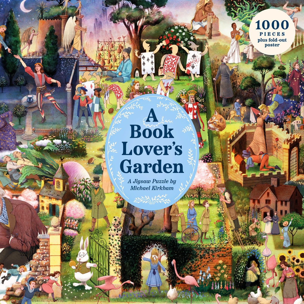 Laurence King Puzzles: Jigsaw Puzzle - 1000 Pieces - A Book Lover's Garden