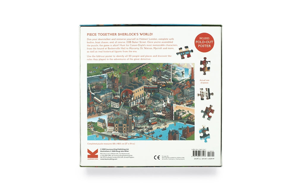 Laurence King Puzzles: Jigsaw Puzzle - 1000 Pieces - The World of - Sherlock Holmes