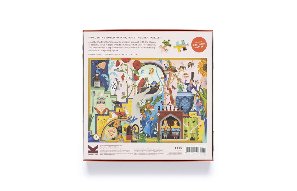 Laurence King Puzzles: Jigsaw Puzzle - 1000 Pieces - Alice's Wonderland - A Curiouser and Curiouser Jigsaw Puzzle