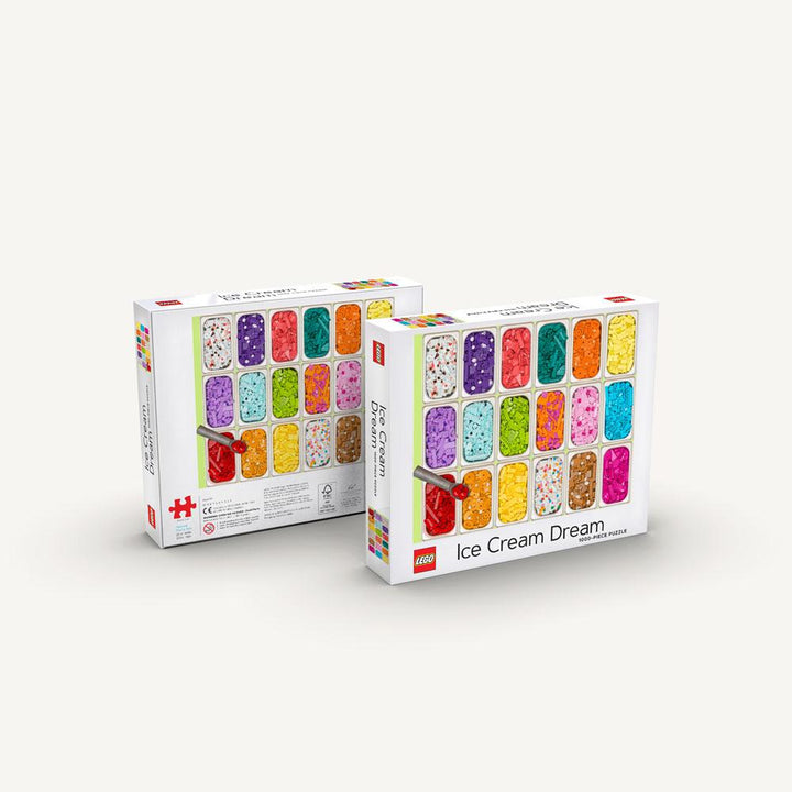 Chronicle Books Puzzles: Jigsaw Puzzle - 1000 Pieces - LEGO - Ice Cream Dream