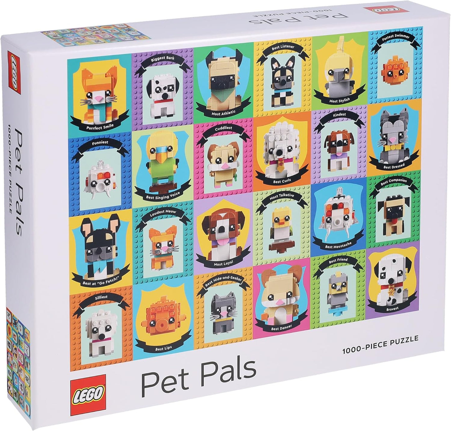 Chronicle Books Puzzles: Jigsaw Puzzle - 1000 Pieces - LEGO - Pet Pals