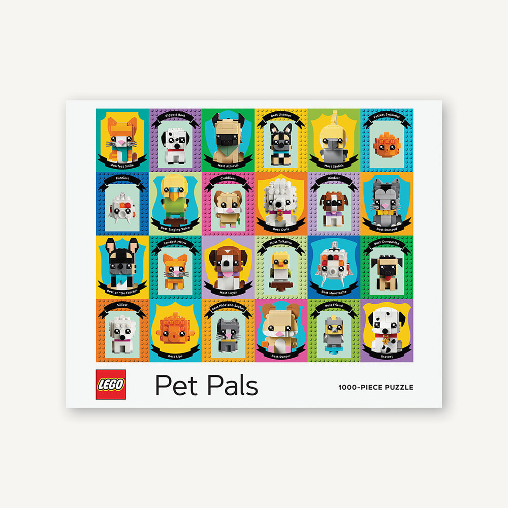 Chronicle Books Puzzles: Jigsaw Puzzle - 1000 Pieces - LEGO - Pet Pals