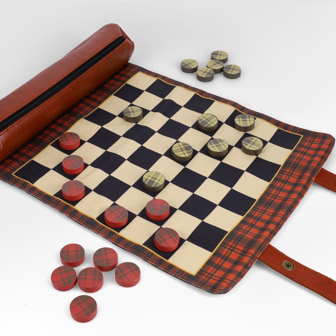 Chronicle Books: Pendleton - Chess & Checkers - Red Black Check Pattern