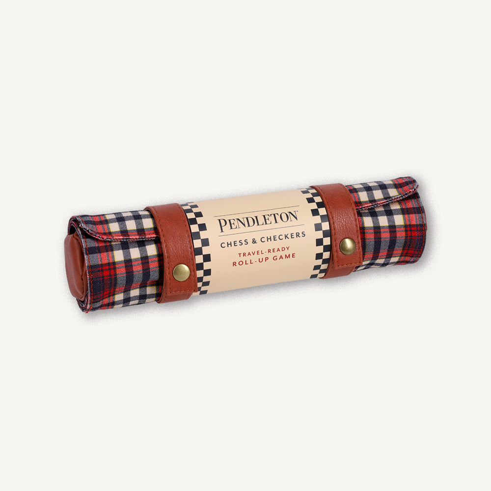 Chronicle Books: Pendleton - Chess & Checkers - Red Black Check Pattern