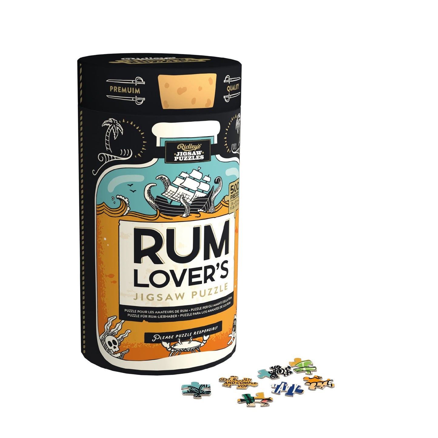 Ridley's Games Puzzles: Jigsaw Puzzle - 500 Pieces - Rum Lover's