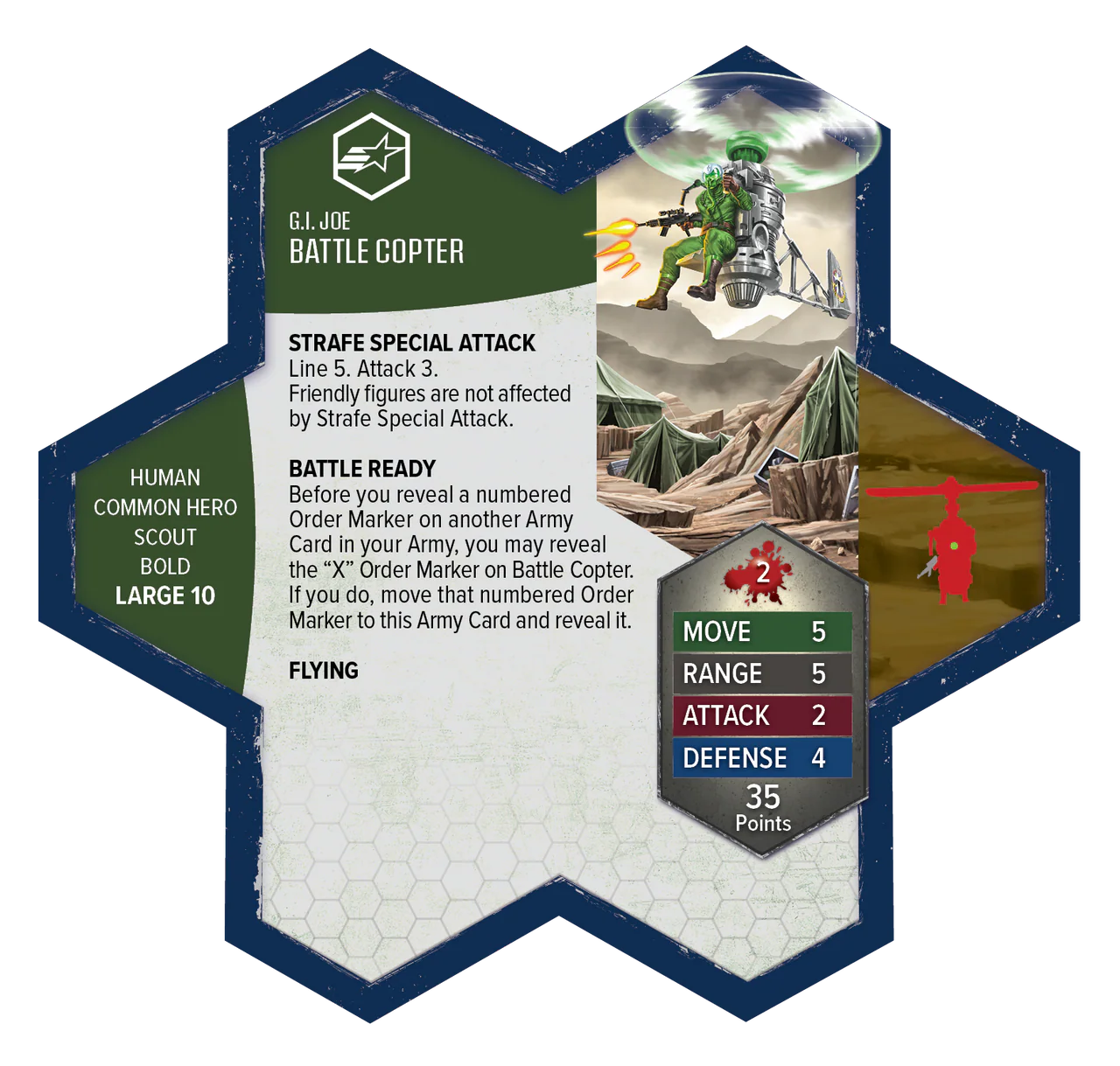 Heroscape: G.I. Joe - Greenshirts & Battle Copter Common Army Expansion