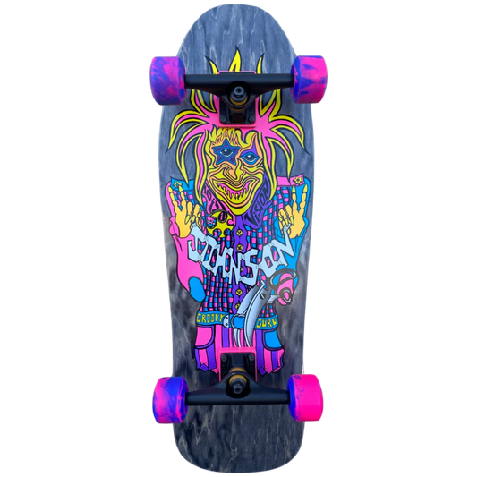 Vision Joe Johnson Groovy Guru Black Stain 9.5" Complete Skateboard