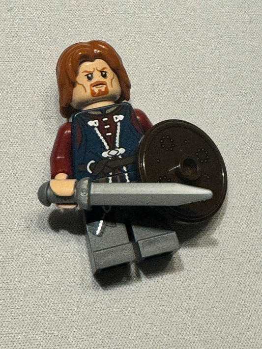 Lego Boromir Minifig - Dark Bluish Gray Legs - Preowned Lego - lor014
