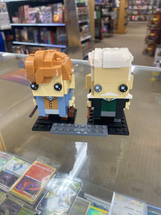 BrickHeadz -  Newt Scamander & Gellert Grindelwald - Fantastic Beasts - Preowned Lego - 41631