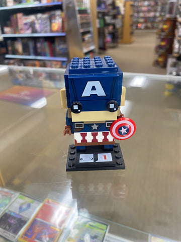 BrickHeadz -  Captain America - Captain America Civil War- Preowned Lego - 41589